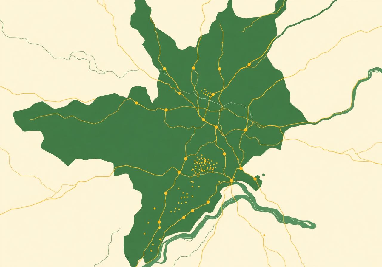 Map showing CJ The Bug Guy pest control service area in the Sacramento region